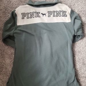 VS PINK quarter zip up sweater